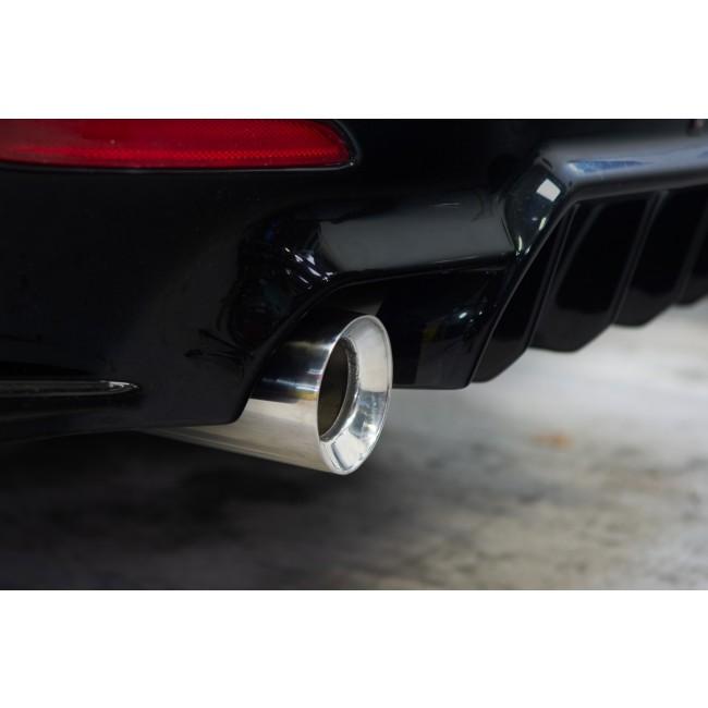 Cobra Sport BMW 435i exhaust tailpipes with 3.5-inch M Performance tips, OE style slip-on replacement for BMW M140i.