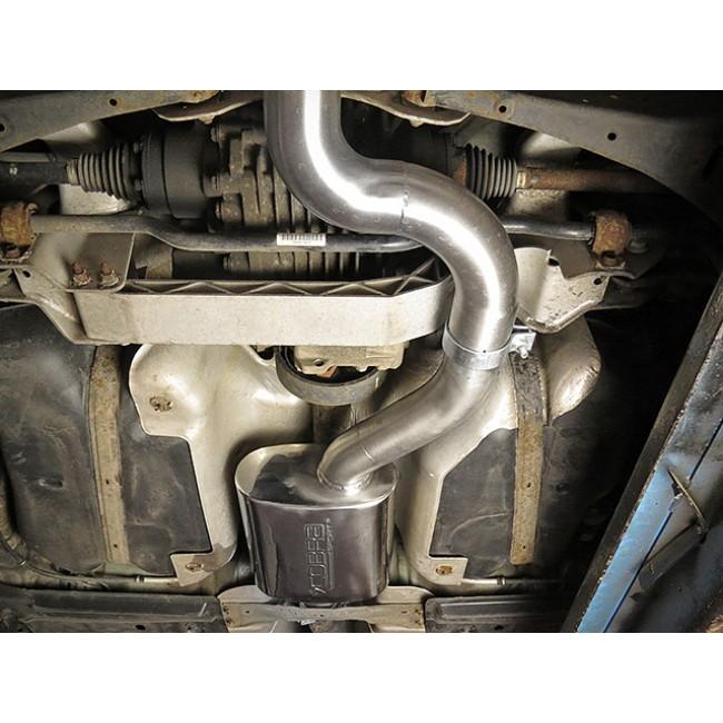 Cobra Sport Audi A3 8P 2.0 TFSI Quattro cat back performance exhaust installed on a 3-door hatchback.