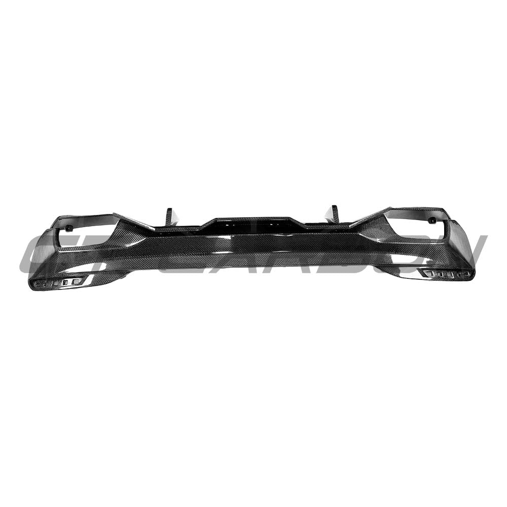 BMW G30 5 Series carbon fibre diffuser kit by CT Carbon, featuring a sleek, OEM-style M Sport diffuser for 2016-2023 models.