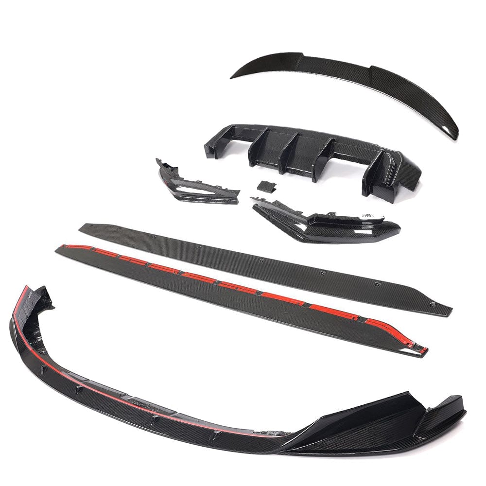 BMW G80 M3 full carbon fibre kit by CT Design, featuring lightweight, high-quality carbon fiber components for sporty performance.