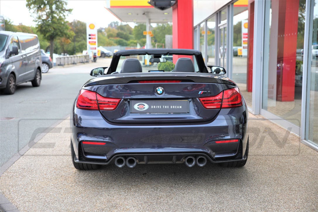 BMW M4 F83 convertible full carbon fibre kit by CT Carbon, featuring V6 lightweight carbon components with detailed craftsmanship.