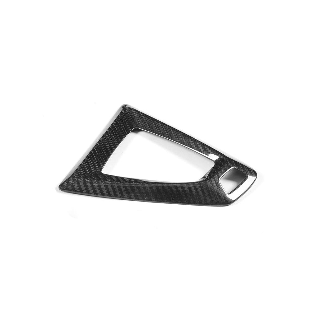 BMW Fxx M car DCT shifter surround set by CT Carbon, RHD interior accessories with carbon fiber finish, designed for enhanced style.