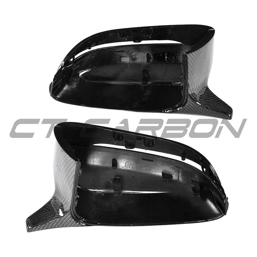 BMW 3, 4, 5 Series G20, G21, G22, G26, G30, G31 carbon fiber side mirrors by CT Carbon, LHD only, sleek automotive accessories.