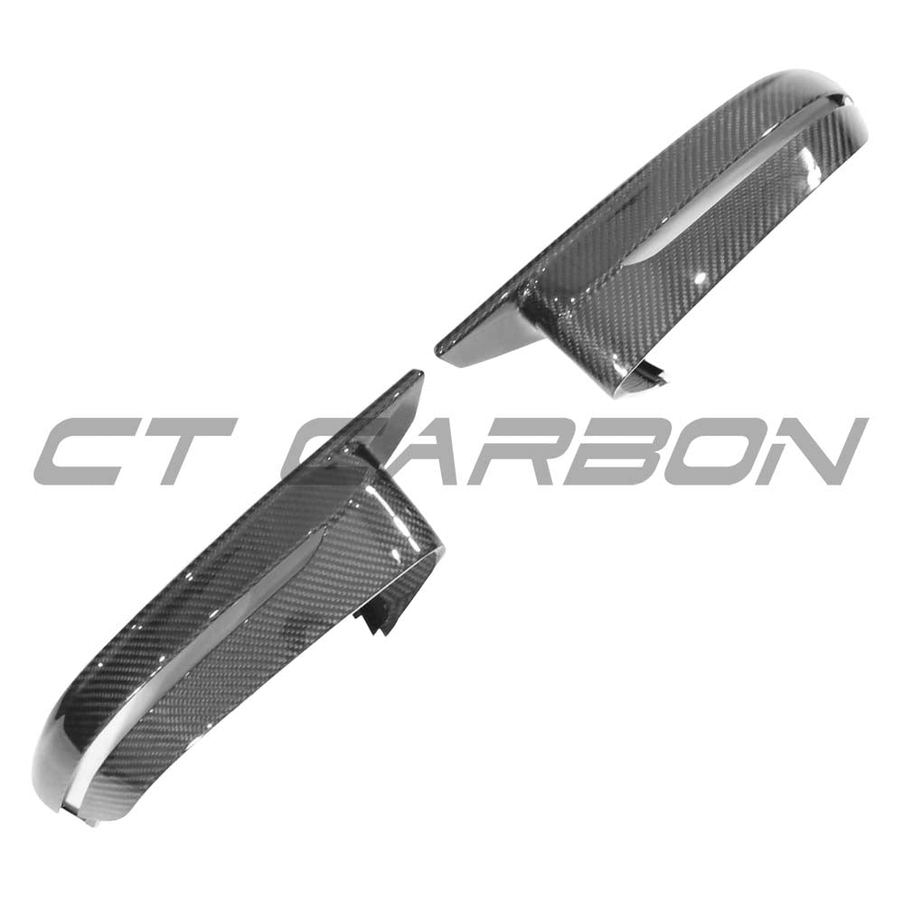 BMW G87 M2 CT Carbon full carbon fiber kit with replacement mirrors, featuring sleek, lightweight carbon-fiber design for enhanced style.