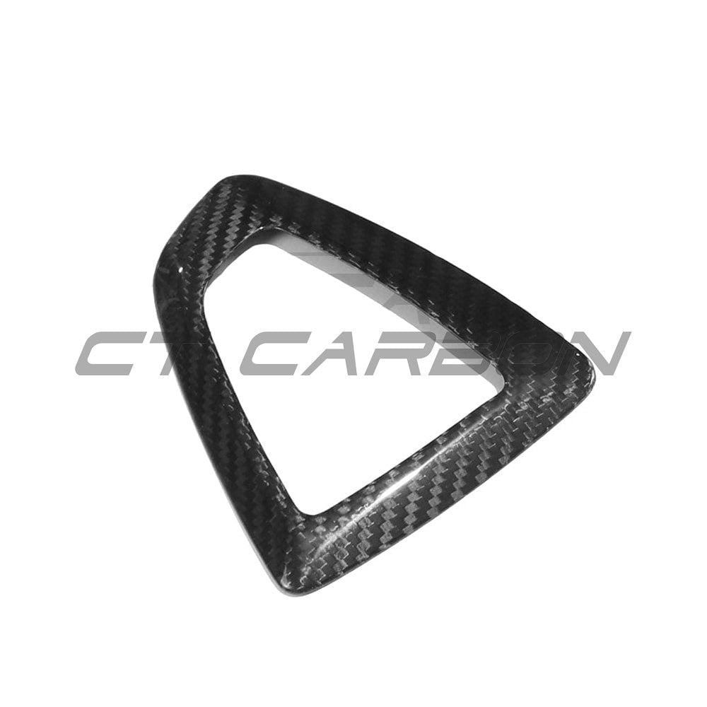 BMW Fxx ZF shifter surround RHD by CT Carbon, showcasing sleek carbon fiber accessory for enhanced interior styling.