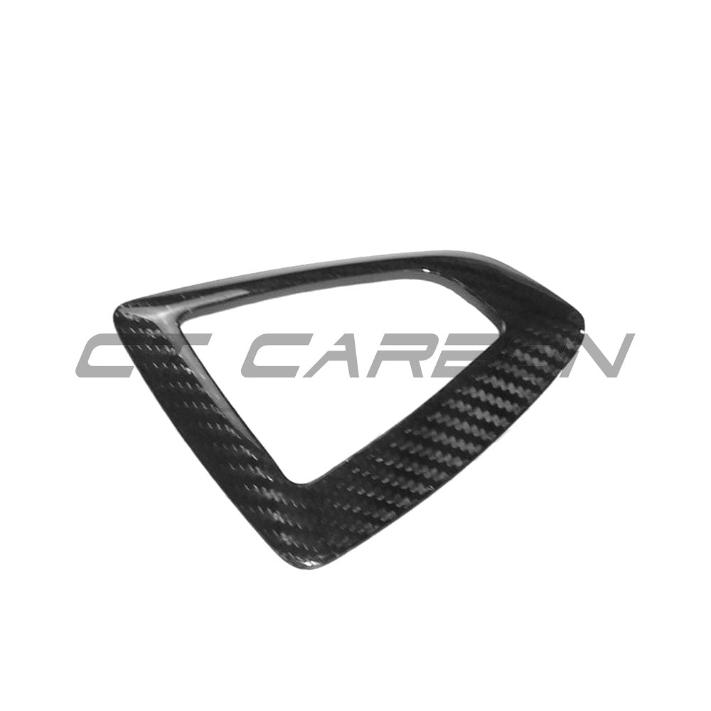BMW Fxx ZF shifter surround set for RHD, CT Carbon accessories with carbon fiber finish, designed for BMW Fxx models.