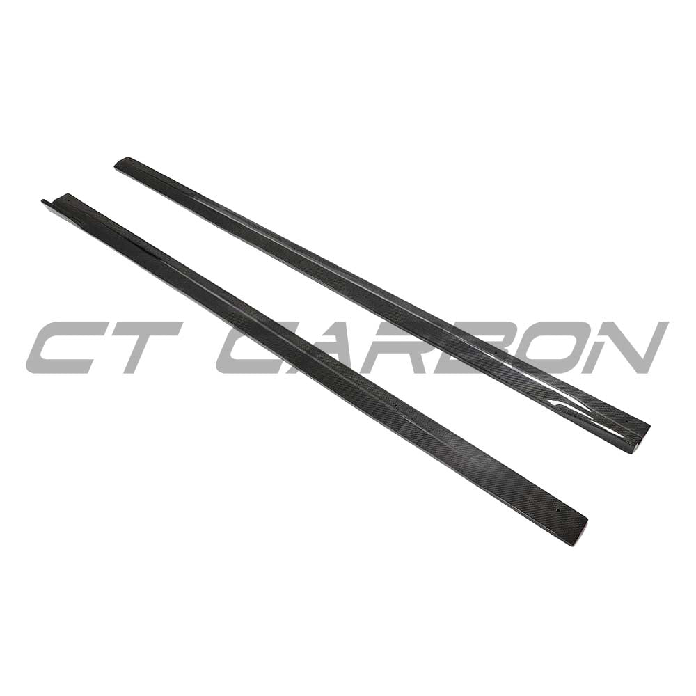 BMW F87 M2 2016-2018 CT Carbon full carbon fibre side skirts with 3D style design for enhanced sporty look.