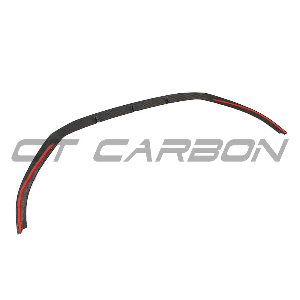 CT Carbon Audi RS3 8V saloon carbon fibre splitter, showing its sleek design and aerodynamic features.