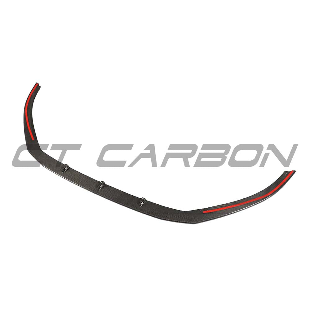 Audi RS3 8V Saloon CT Carbon full carbon fibre kit, including splitter and side skirts, showcasing sleek, lightweight automotive enhancements.