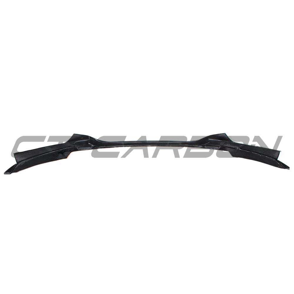 BMW 2 Series F22 2014-2020 CT Carbon full carbon fibre splitter kit with OEM-style front lip and splitter in black carbon fiber.