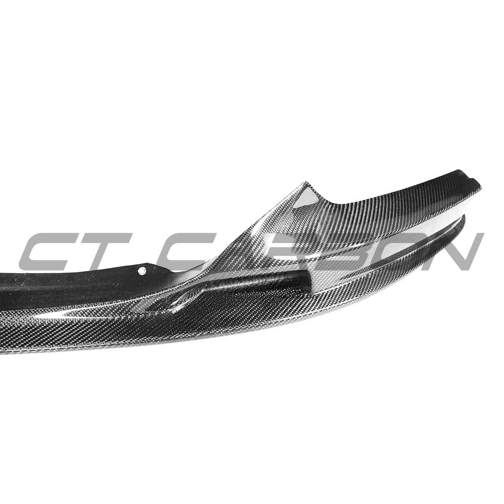 BMW 2 Series F22 2014-2020 full carbon fiber kit by CT Carbon, featuring a front lip splitter and aerodynamic enhancements.