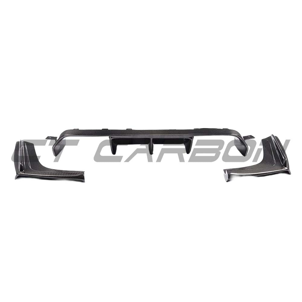 Full BMW M3 (F80) saloon and coupe carbon fibre kit by CT Carbon, including splitters and aerodynamic components.