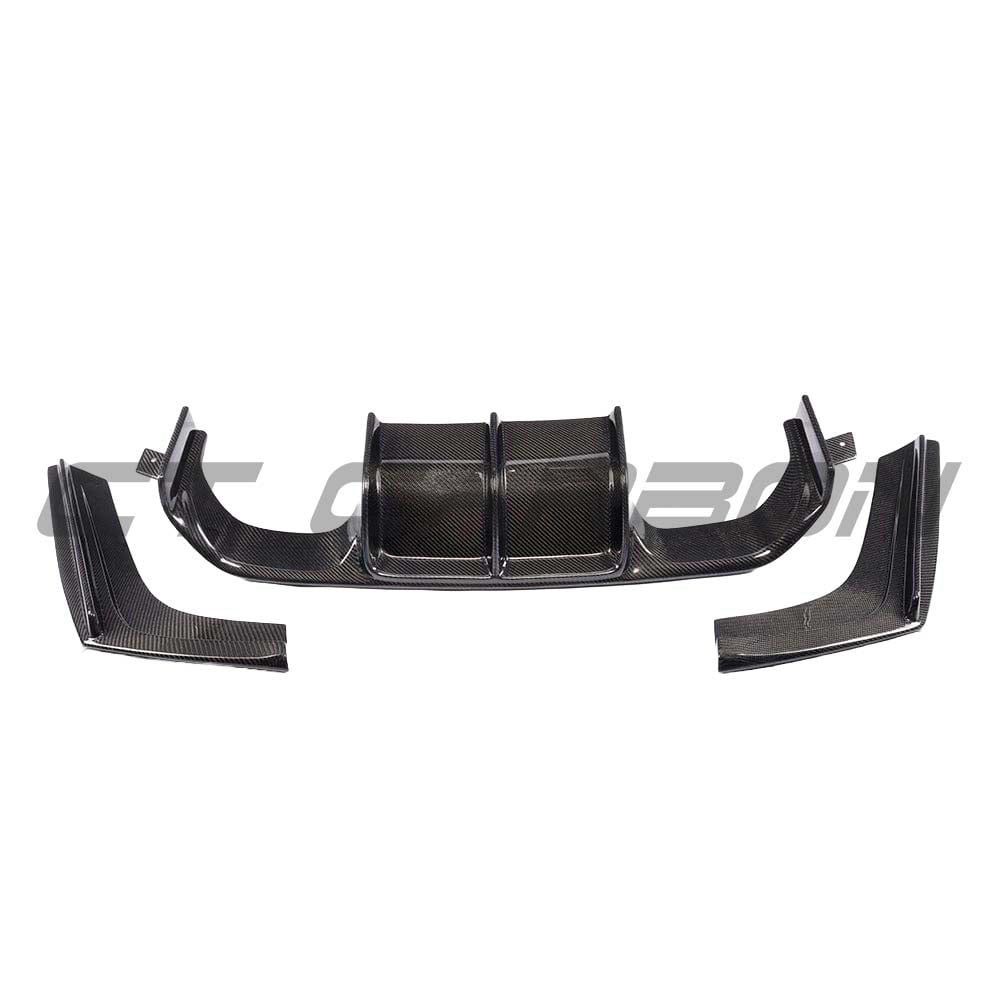 BMW M3 F80 full carbon fibre kit by CT Carbon, including splitter and body panels, showcasing lightweight, high-performance carbon fibre.