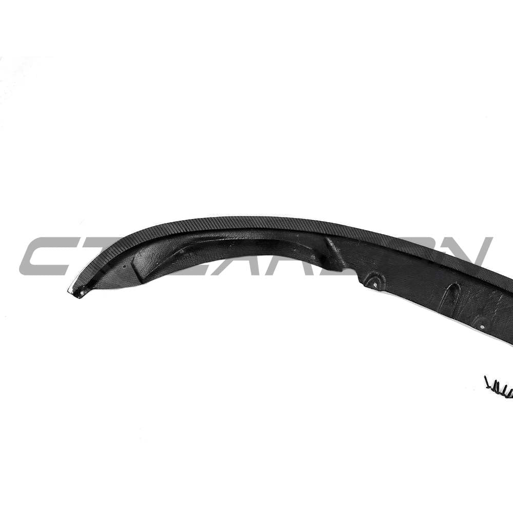 BMW M3 M4 F80 F82 F83 carbon fibre splitter by CT Carbon, featuring a 3D-style front splitter with sleek carbon fiber detail.