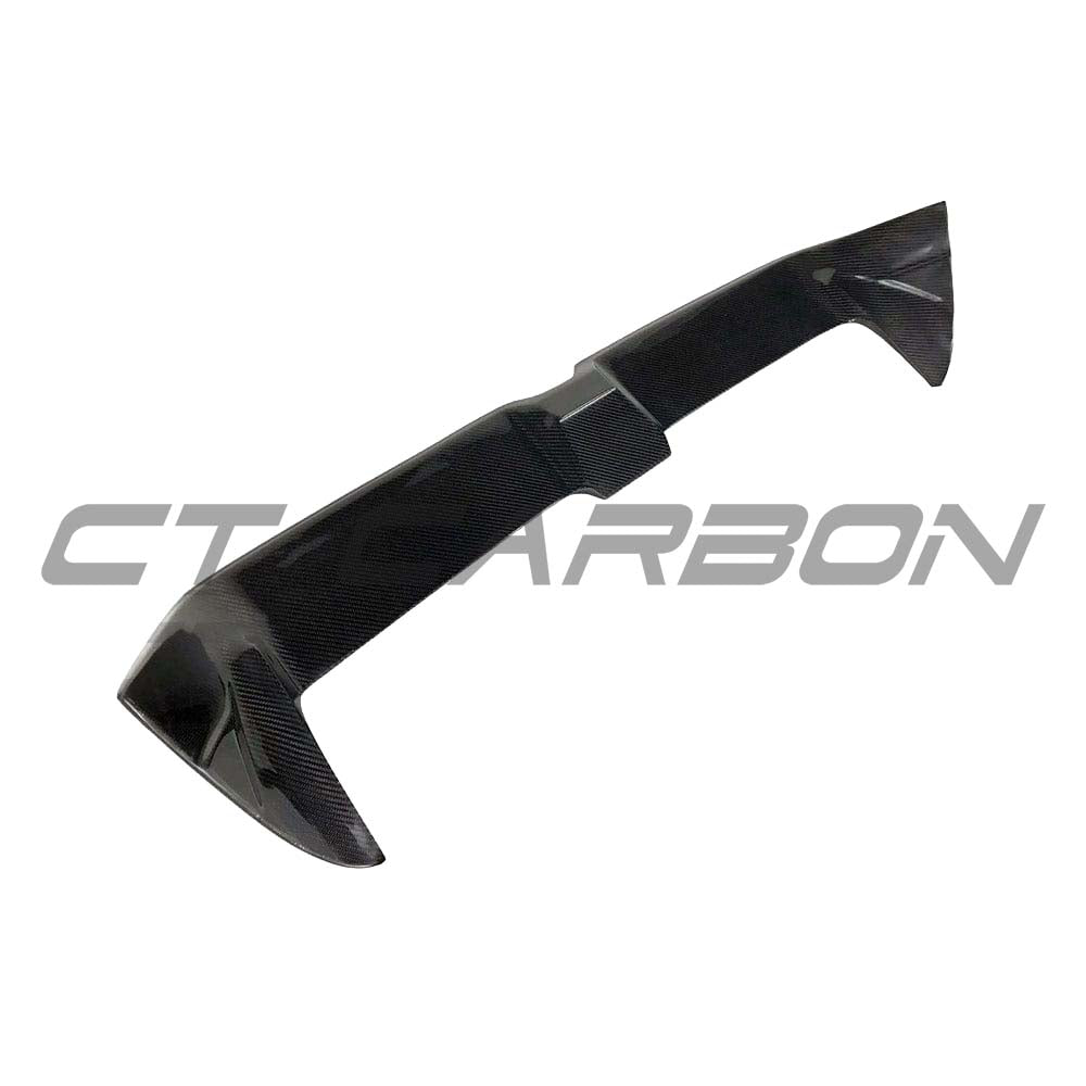 Carbon fibre spoiler for Audi A3 S-Line and S3 Sportback 8V, showcasing sleek, aerodynamic design from CT Carbon.