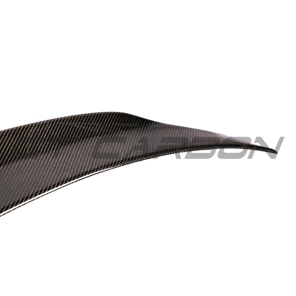 CT Carbon Mercedes C63 W205 coupe carbon spoiler with ducktail design, enhancing sporty look and aerodynamics.