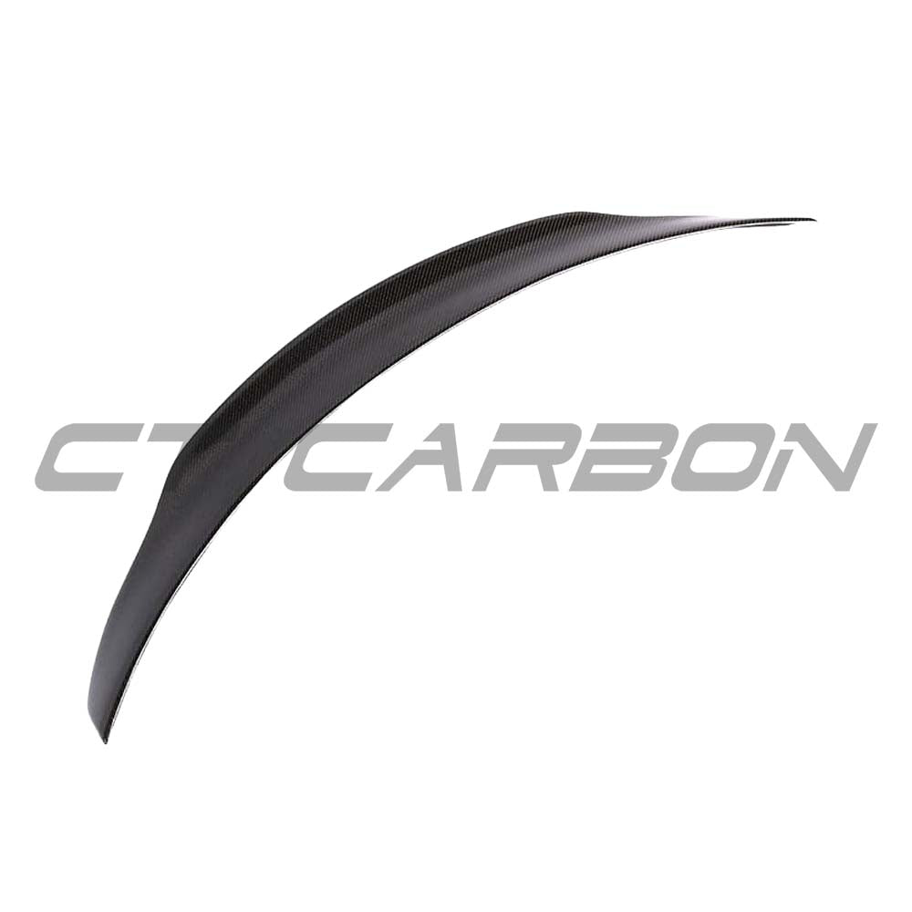 Mercedes C63/C63S W205 Coupe carbon spoiler by CT Carbon, showing a sleek ducktail design on the sporty coupe.