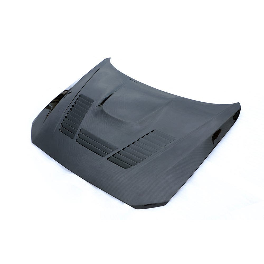 BMW M2 M2C F87 F20 F22 carbon fibre bonnet by CT Carbon, showing lightweight, aerodynamic design with visible carbon fiber weave.