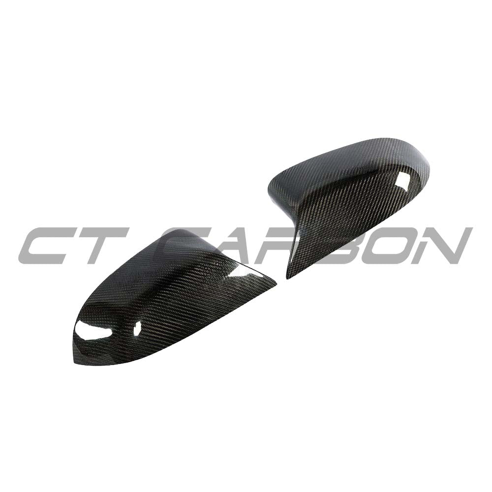 BMW X3/X4/X5/X6 G01/G02/G05/G06 carbon fiber mirrors by CT Carbon, showing sleek, lightweight mirror covers on vehicle.