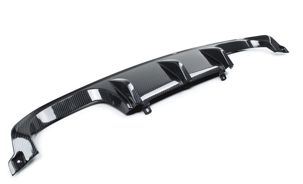 Genuine BMW M Performance Carbon Body Kit diffuser for F82 F83 M4, exterior trim with sleek carbon fiber finish.