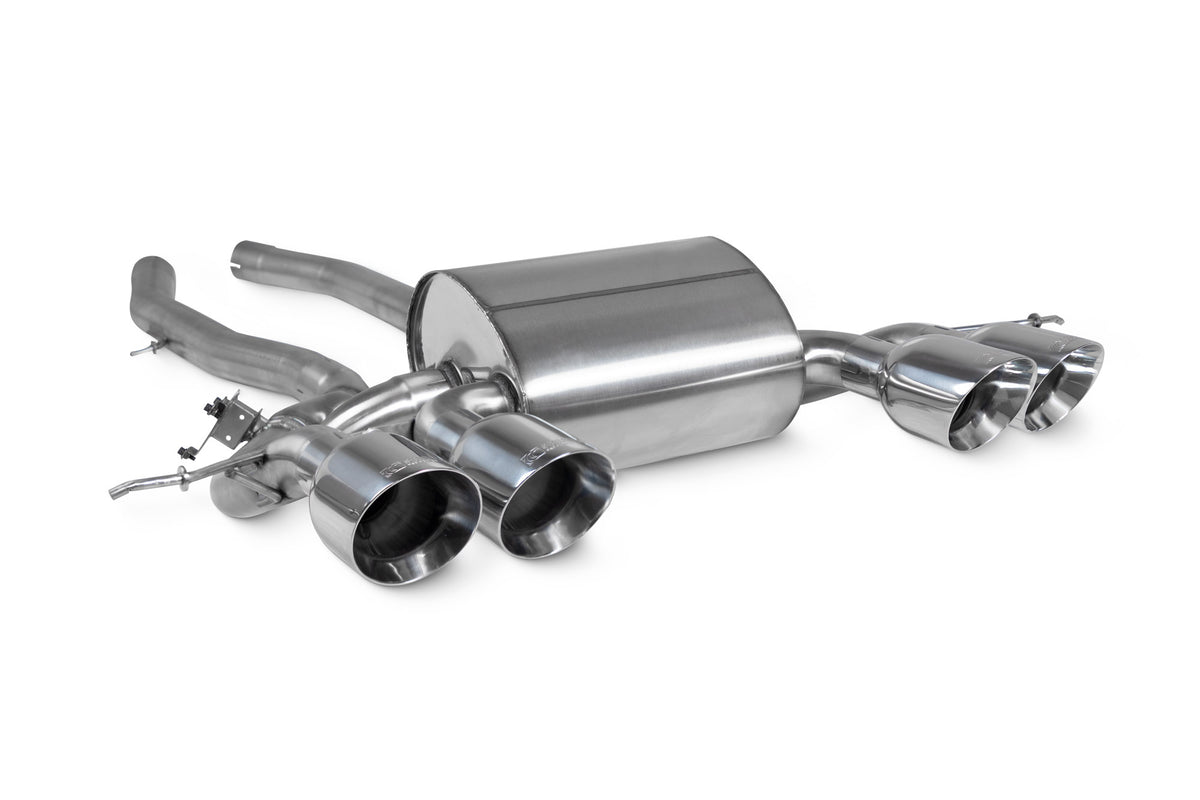 Scorpion BMW M3 G80/G81 and M4 G82 exhaust mid-pipe, including Competition and xDrive models, focusing on the stainless steel pipe.