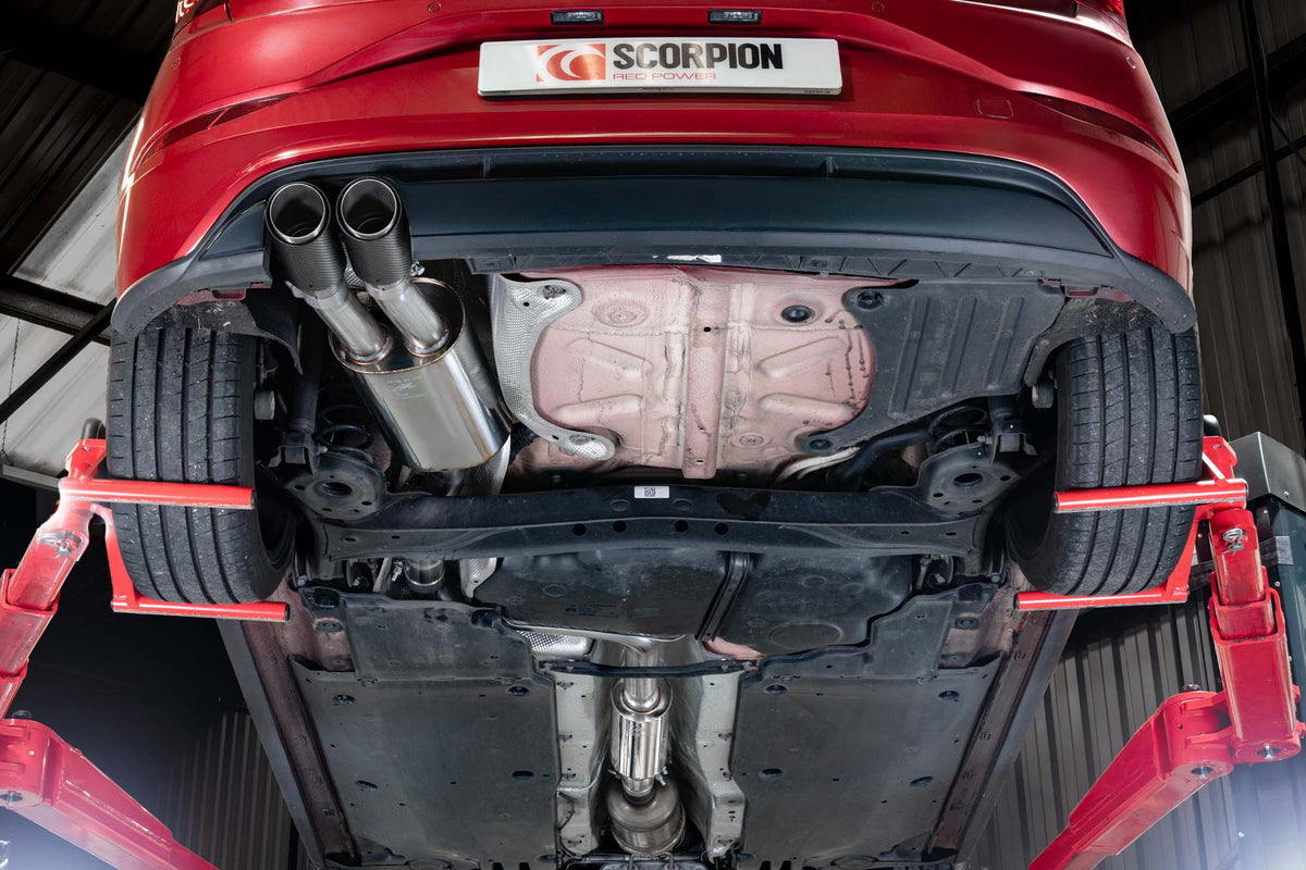 Scorpion Volkswagen Polo GTI AW GPF-Back Exhaust System, resonated GPF-back system installed on facelift model.
