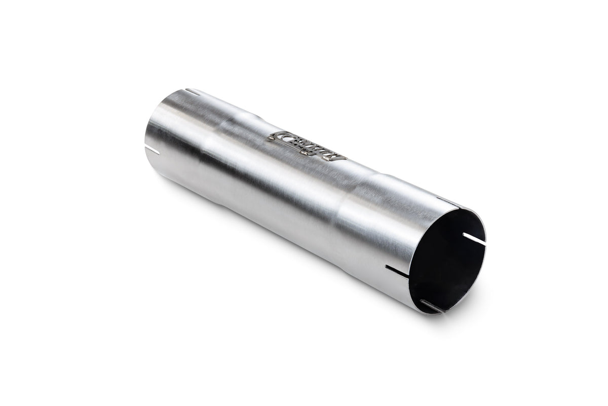 Scorpion BMW M135i and M235i OEM resonator delete pipe installed on the F20, F21, and F22 models with xDrive system.
