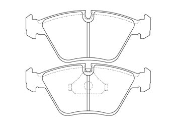 Official Endless EIP017 brake pad shape drawing