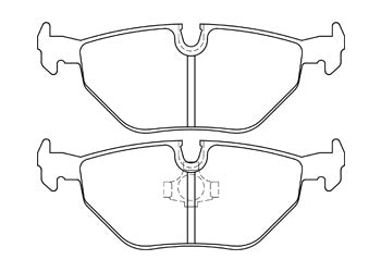 Official Endless EIP021 brake pad shape drawing