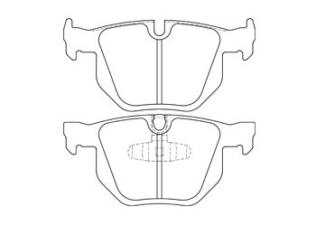 Official Endless EIP138 brake pad shape drawing