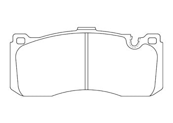 Official Endless EIP144 brake pad shape drawing