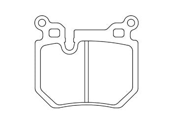 Official Endless EIP145 brake pad shape drawing