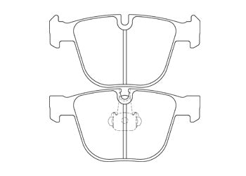 Official Endless EIP151 brake pad shape drawing