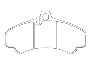 Official Endless EIP153 brake pad shape drawing