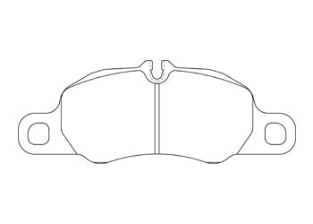 Official Endless EIP193 brake pad shape drawing