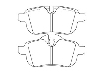 Official Endless EIP200 brake pad shape drawing