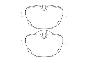 Official Endless EIP202 brake pad shape drawing