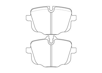 Official Endless EIP217 brake pad shape drawing