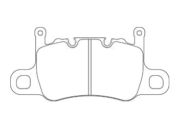 Official Endless EIP241 brake pad shape drawing