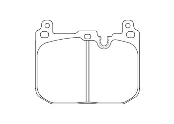 Official Endless EIP249 brake pad shape drawing