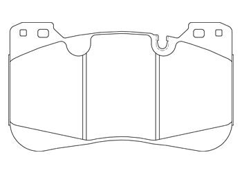 Official Endless EIP289 brake pad shape drawing