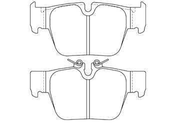 Official Endless EIP305 brake pad shape drawing