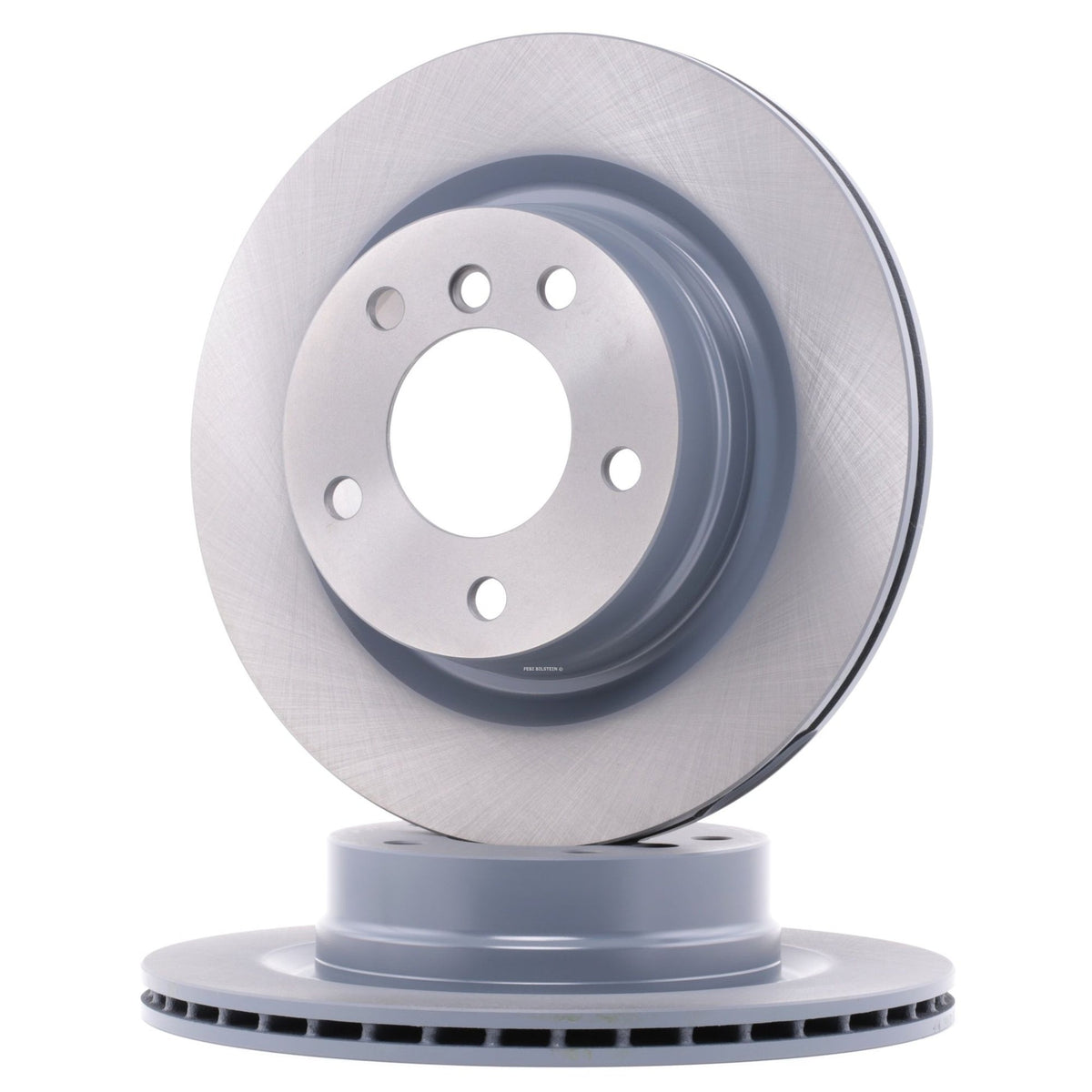 Genuine BMW rear brake discs for 1 Series and 3 Series E90, E91, E92, E81, E87 models, shown in the image.