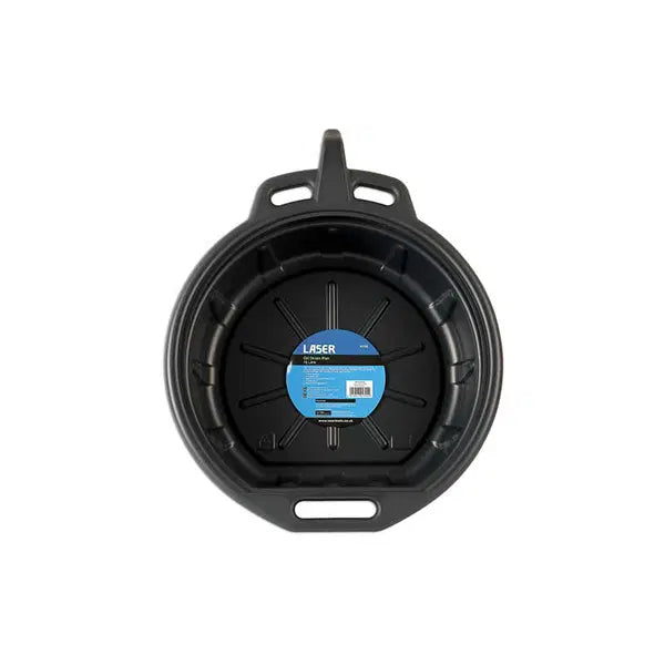 Laser Tools Laser 4705 Oil Drain Pan, 16L, for automotive oil changes, made of durable material, with a wide opening for easy draining.