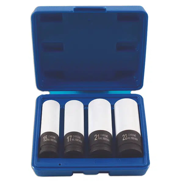 Laser Tools Laser 7752 Special Size Wheel Nut Socket Set 1/2D, a durable socket set with various sizes for vehicle wheel nuts.