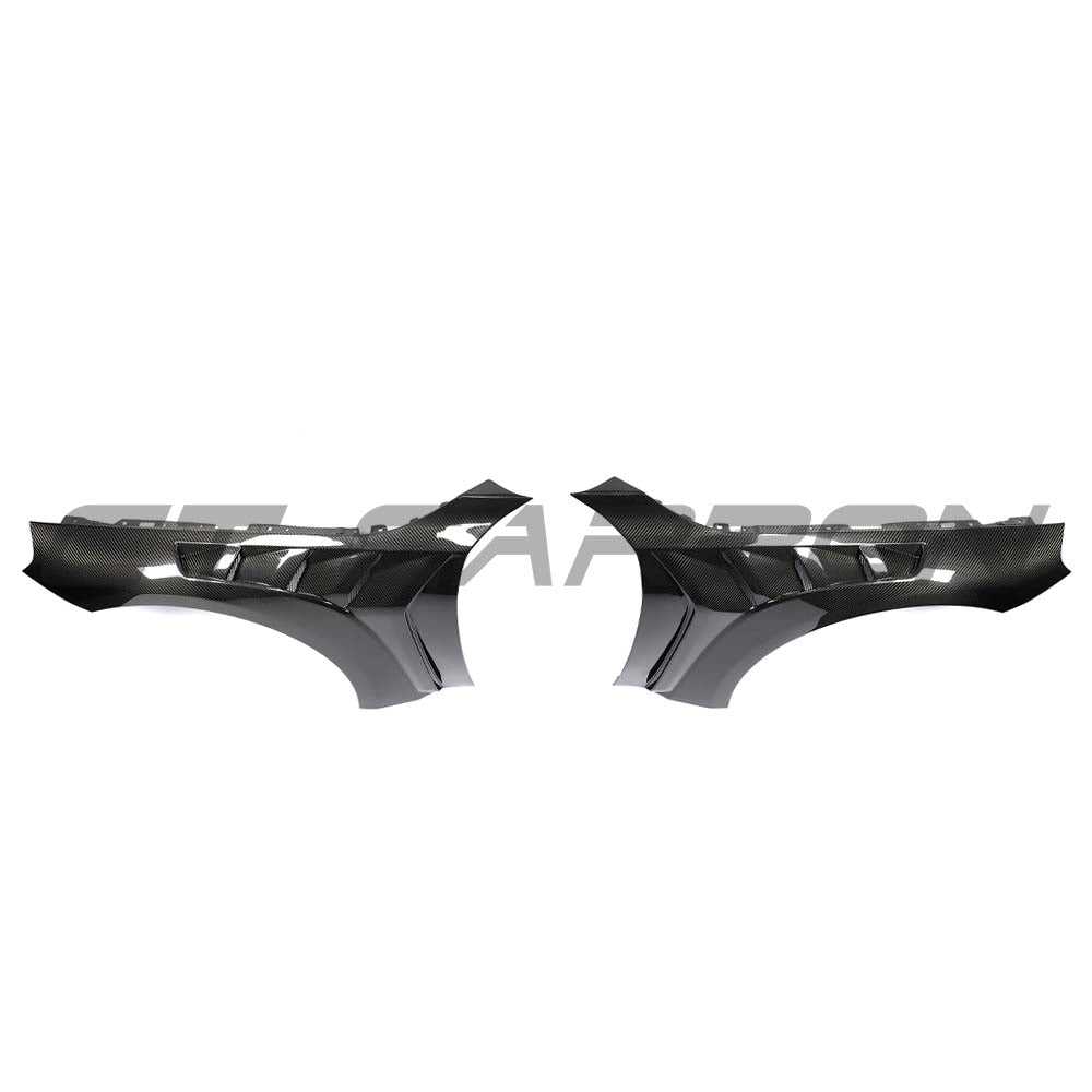 BMW G87 M2 carbon fibre front end kit by CT Carbon, featuring lightweight, aerodynamic front bumper and splitters.