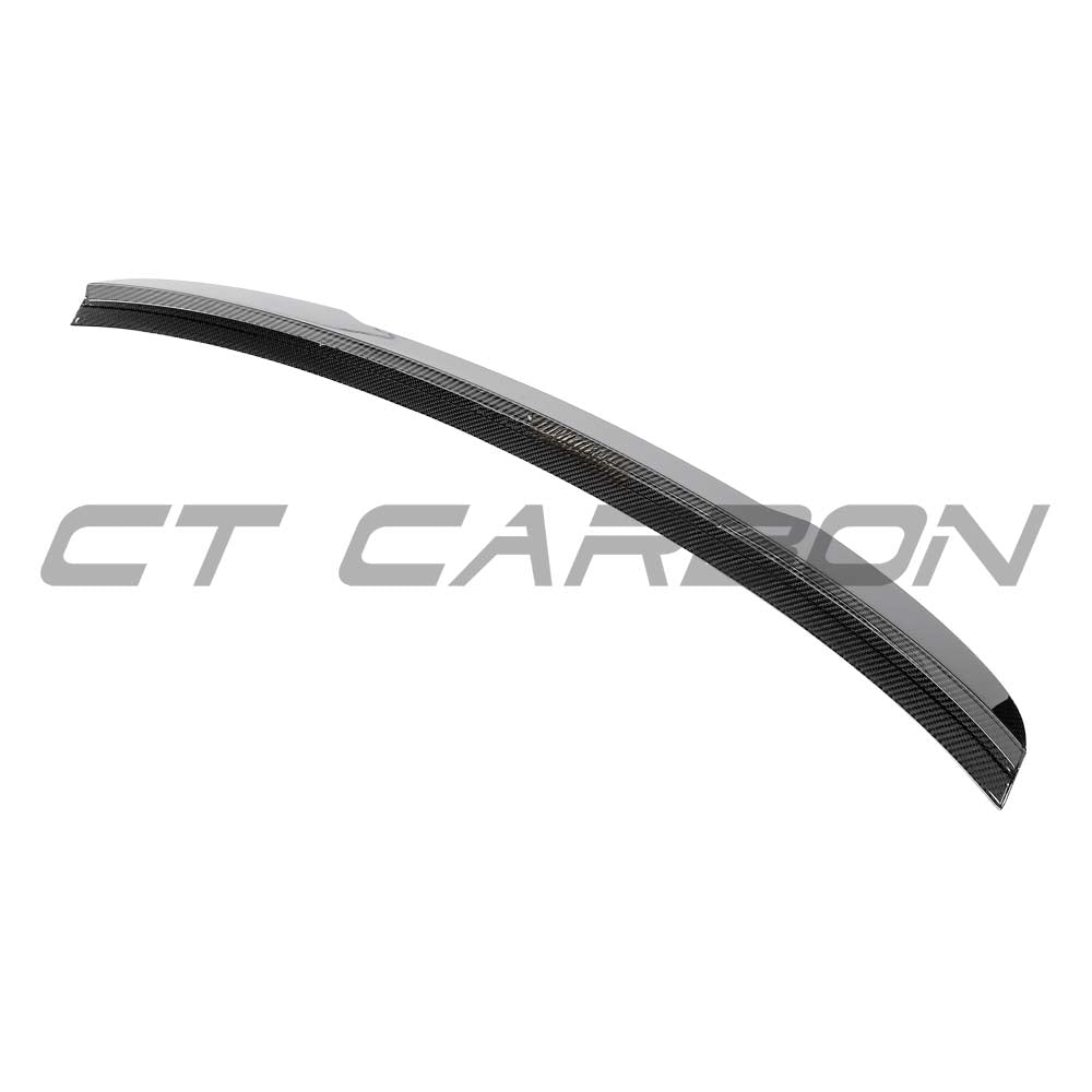 Carbon fiber spoiler for Audi A5/S5/RS5 B9.5 Sportback 2016-2024 by CT Carbon, showing the sleek aerodynamic design.