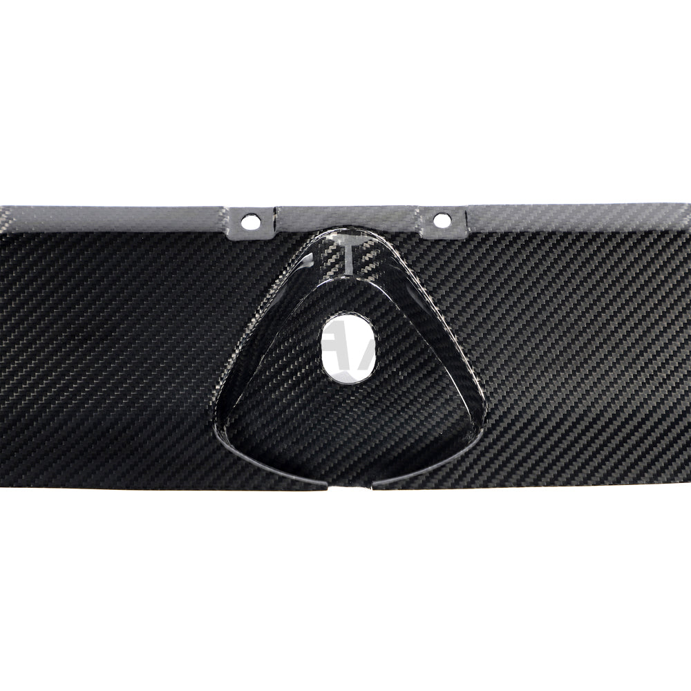 CT Carbon Audi RS3 8Y 2020+ carbon fiber engine cover kit installed on the engine bay, showcasing high-quality lightweight design