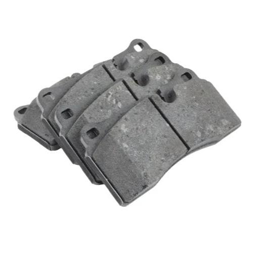 Genuine BMW F8X rear carbon ceramic brake pads for F80 M3, F82/F83 M4, F87 M2 CS, shown in the image.