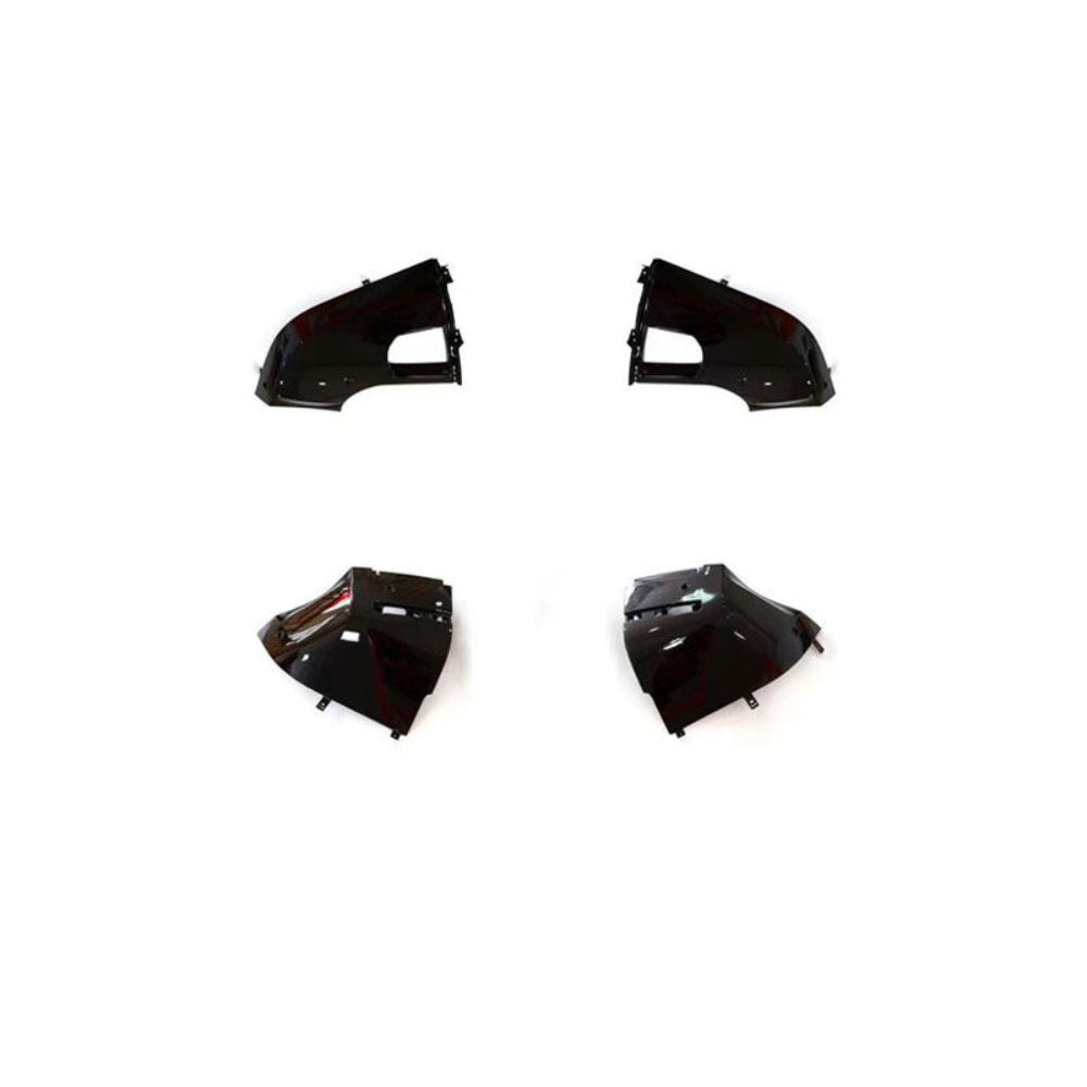 CT Carbon gloss black front and rear bumper corners for Land Rover Defender L663 90/110.